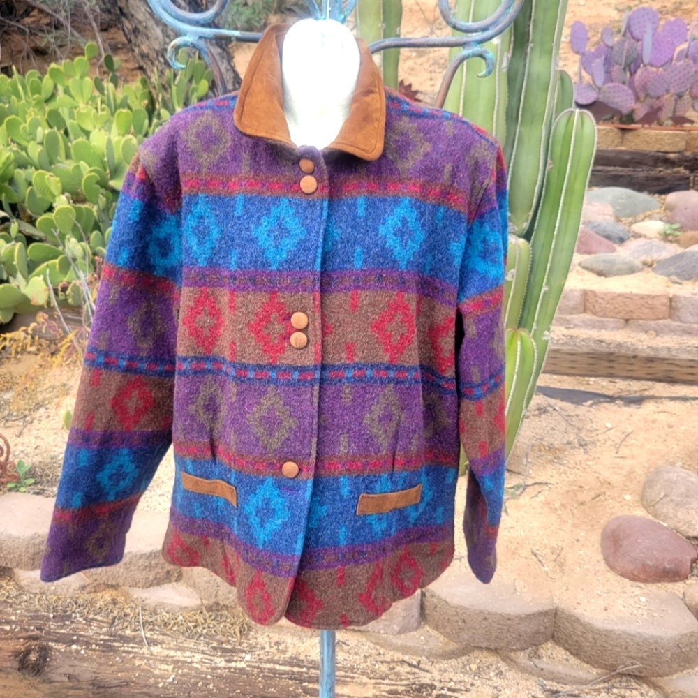 Vintage Woolrich Western Jacket Wool Suede